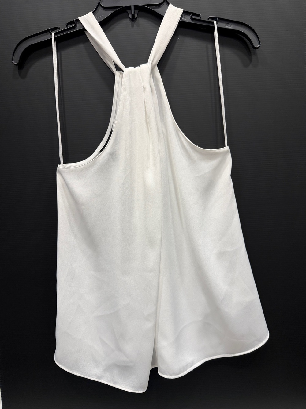 Alex Marie White Halter Camisole with Gathered Back